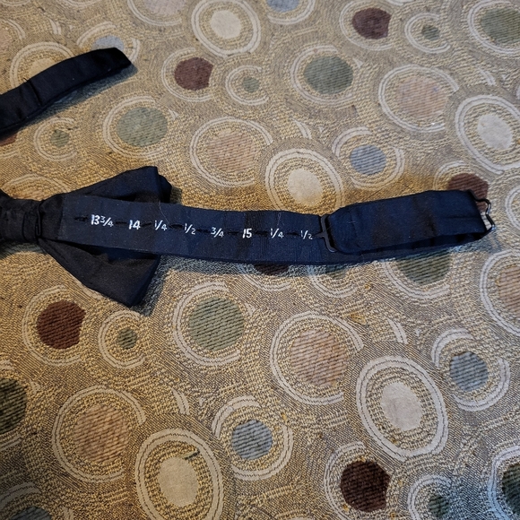 Vintage Silk Christian Dior Homme Black Bow Tie - Picture 3 of 4